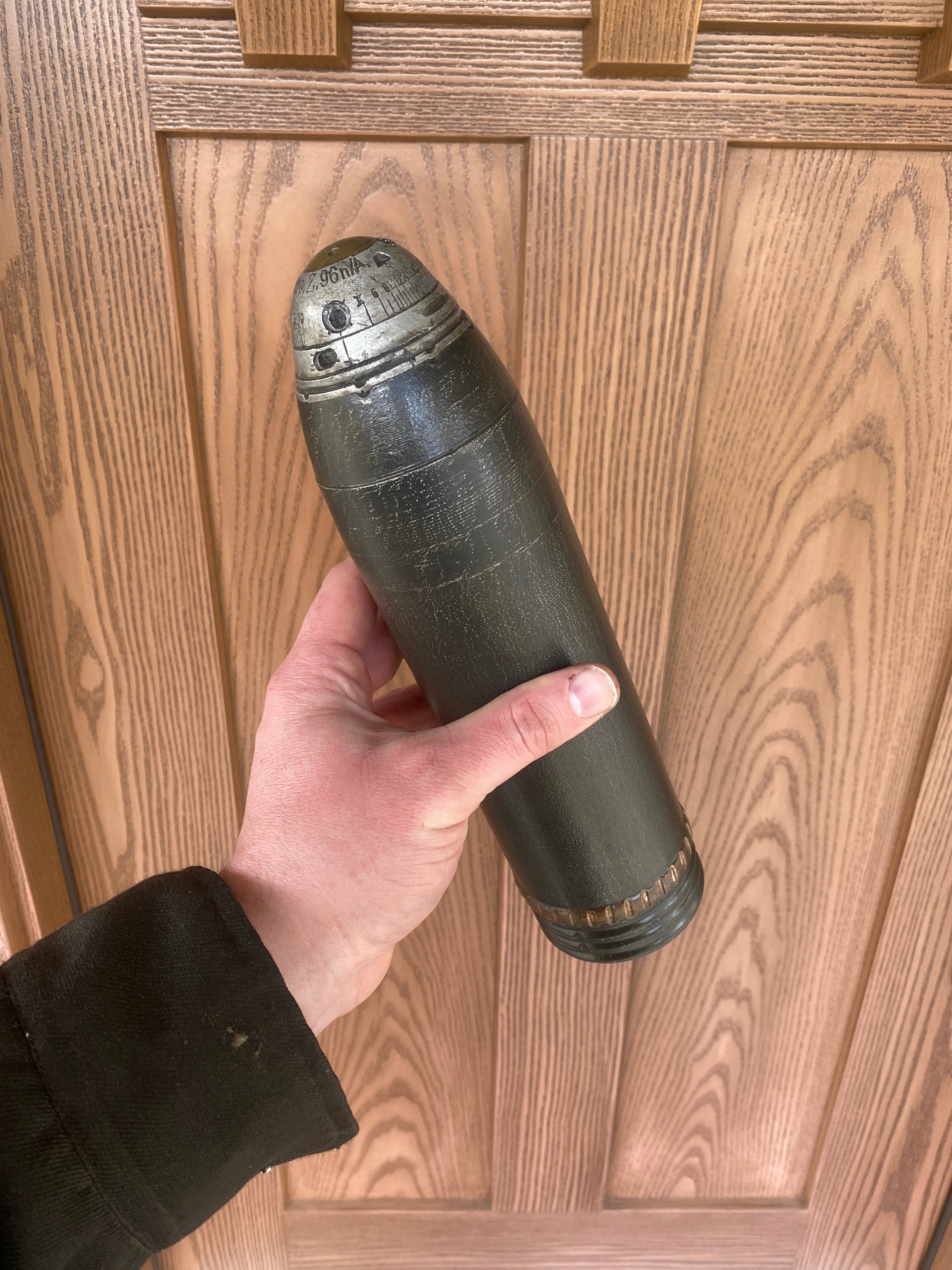 WW1 German 77mm/7.7cm Shrapnel Shell Projectile - Museum Quality Repli ...