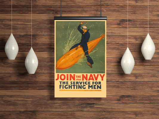 "Join the Navy - The Service for Fighting Men"