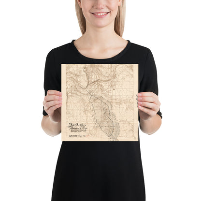 ANZAC Australian Field Artillery SECRET Barrage Map